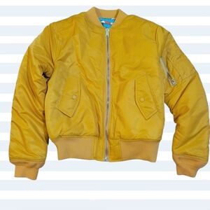 Men's Mustard Bomber Jacket - Classic Bomber & Varsity